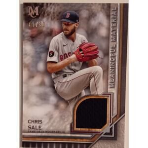 2023 Topps Museum Collection Meaningful Material Bookend Chris Sale 1/50